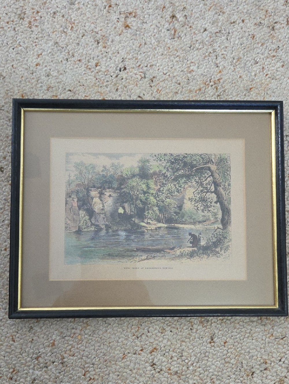 New River At Eggleston's Springs Engraving